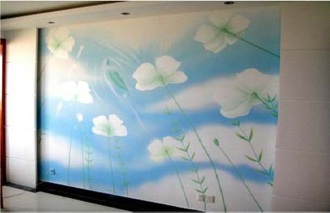 云龙画墙绘怎么画好白云的蓬松感？