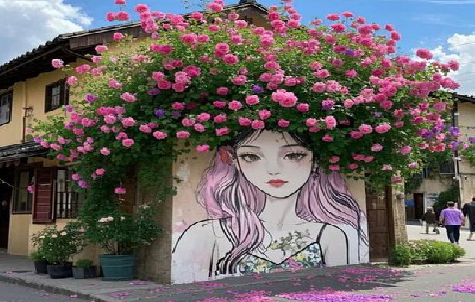 云龙怎么设计网红打卡墙绘