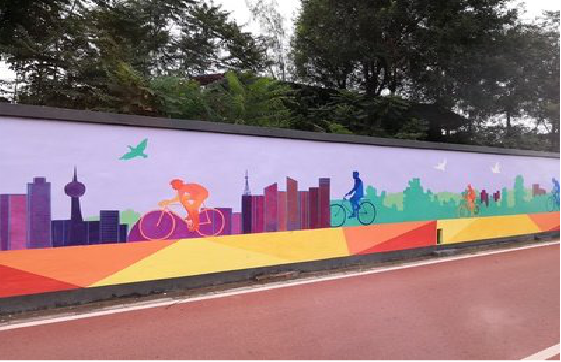 云龙墙体彩绘-围墙