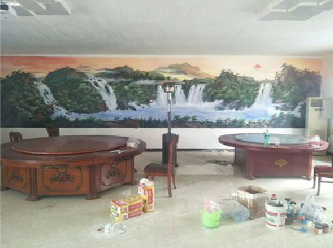 云龙墙绘-写实风景