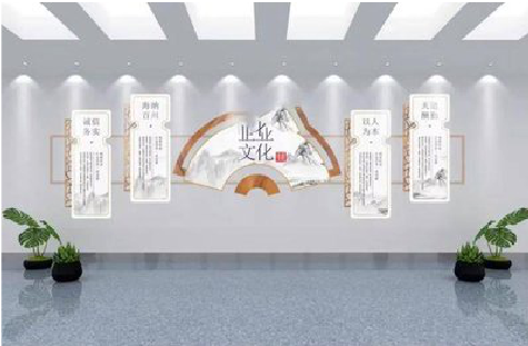 云龙企业文化墙设计的核心要素。