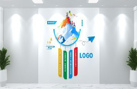 云龙公司企业形象墙的工艺材料有哪些？